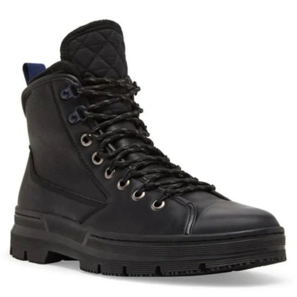 Steve Madden Walte Lug Sole Combat Boot In Black.  Sz: 9 - Picture 1 of 12